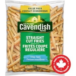 Les Fermes Cavendish Frites coupe régulière classique croustillantes format économique  1.8 kg, 0,56 $/100g