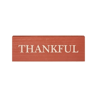 null 4X12-inch Fall Sign Décor   - Thankful  1 ea, $9.00/1ea
