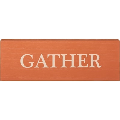 null 4 X 12-inch Fall Sign Décor  - Gather  1 ea, $9.00/1ea