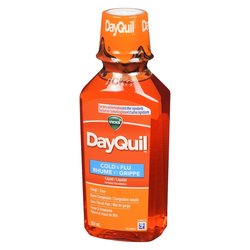 DayQuil Cold, Flu, Congestion Relief, Non-Drowsy Daytime Relief Liquid Medicine