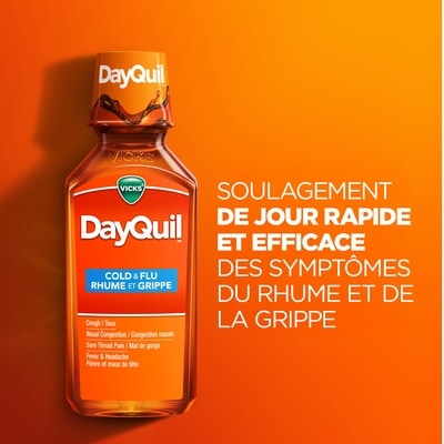 Médicament liquide rhume et grippe