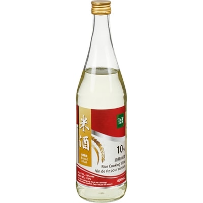 T&T Vin de riz pour cuisson 600 ml, 0,55 $/100ml