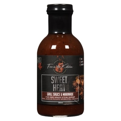 Fire In The Kitchen Grill Sauce & Marinade Sweet Heat 360 ml, $2.78/100ml