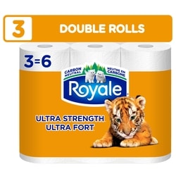 Royale Tiger Strong Paper Towel, 3 Equal 6 Rolls, 98 Sheets per Roll 3x98.0 ea, $4.66/1ea