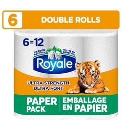 Royale Ultra Strength Recyclable Paper Packaging, 6 Equal 12 Paper Towel Rolls, 98 Sheets per Roll 6x98.0 ea, $0.02/1ea