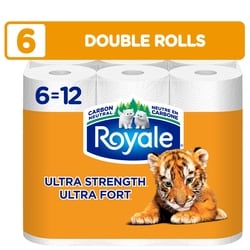 Royale Tiger Strong Paper Towel, 6 Equal 12 Rolls, 98 Sheets per Roll 6x98.0 ea, $0.03/1ea