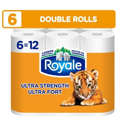 Royale Tiger Strong Paper Towel, 6 Equal 12 Rolls, 98 Sheets per Roll 6x98.0 ea, $0.02/1ea