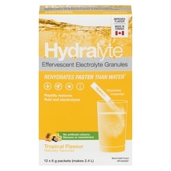 Effervescent Electrolyte Granules Tropical Flavour