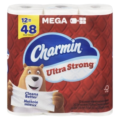 Charmin Ultra Strong Bathroom Tissue, 12=48 12 ea, $1.83/1ea