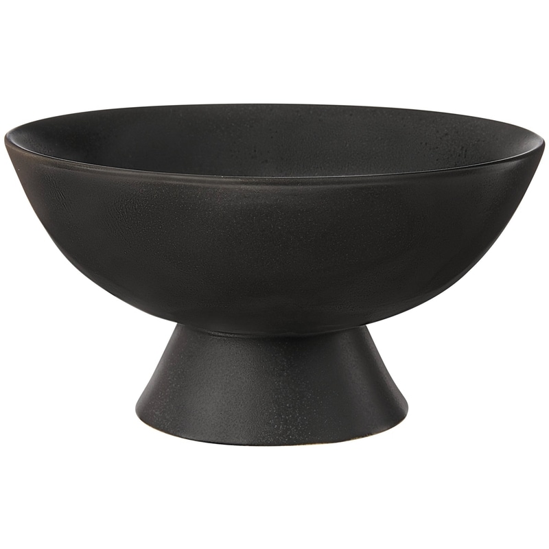 Matte Stone Pedestal Bowl