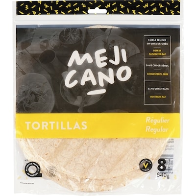 null Tortillas Regular 540 g, $0.93/100g