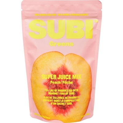 Subi Greens Super Juice Mix Peach 280 g, $15.00/100g