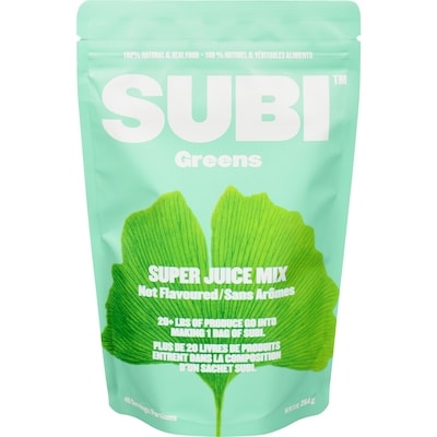 Subi Greens Super Juice Mix Not Flavoured 264 g, $15.91/100g