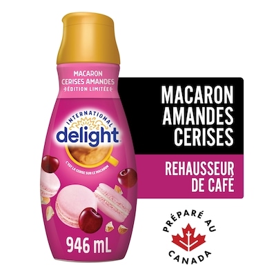 International Delight Rehausseur de café Macaron Amandes Cerises, édition limitée 946 ml, 0,63 $/100ml