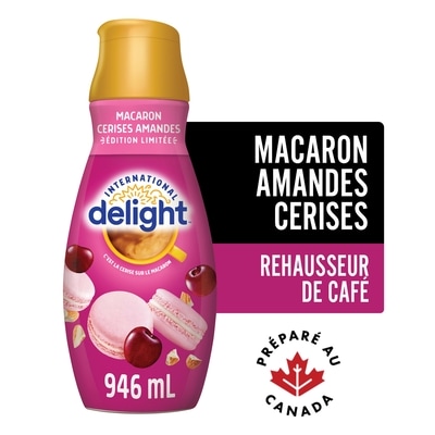 International Delight Rehausseur de café Macaron Amandes Cerises, édition limitée 946 ml, 0,79 $/100ml