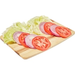 null Garnitures pour hamburgers au légumes, paquet de 2 395 g, 1,01 $/100g