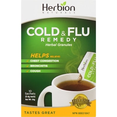 Herbion Herbal Granules Cold & Flu Remedy 10 ea, $1.10/1ea
