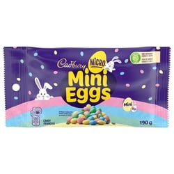 Cadbury Friandises Micro Mini Eggs pour Pâques, même goût que les MINI EGGS CADBURY mais beaucoup plus petits et "grignotés" 190 g, 3,68 $/100g