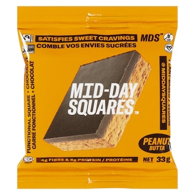 Midday Squares Fonctionnelle chocolat barre 33 g, 9,06 $/100g