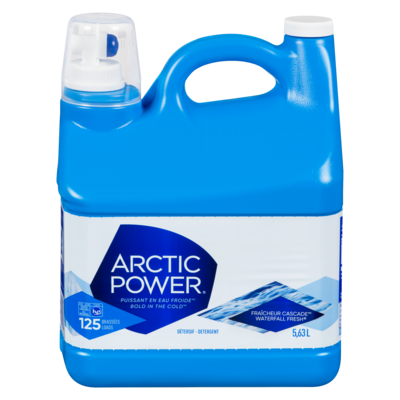 Arctic Power Détergent pour la lessive, Fraîcheur Cascade, 140 charges de lavage 5.63 l, 0,26 $/100ml