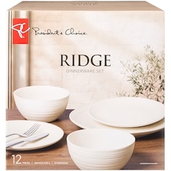 President's Choice Ridge Dinnerware Set - 12 Pieces 1 ea, $60.00/1ea