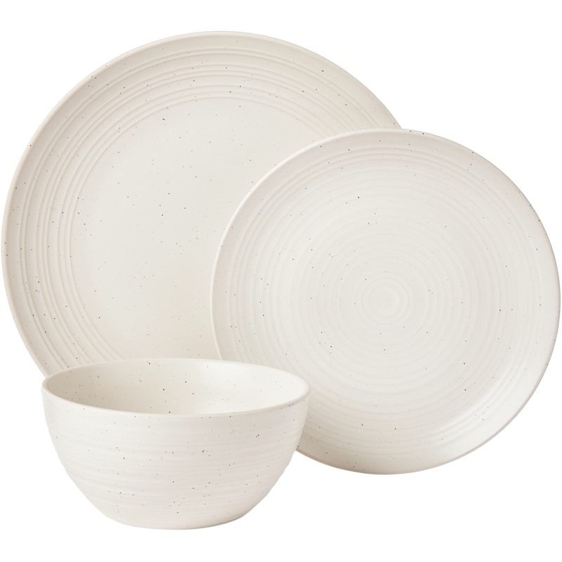 Ribbed 12 Piece Dinnerware