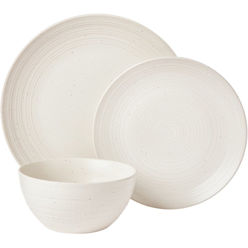 Ribbed 12 Piece Dinnerware