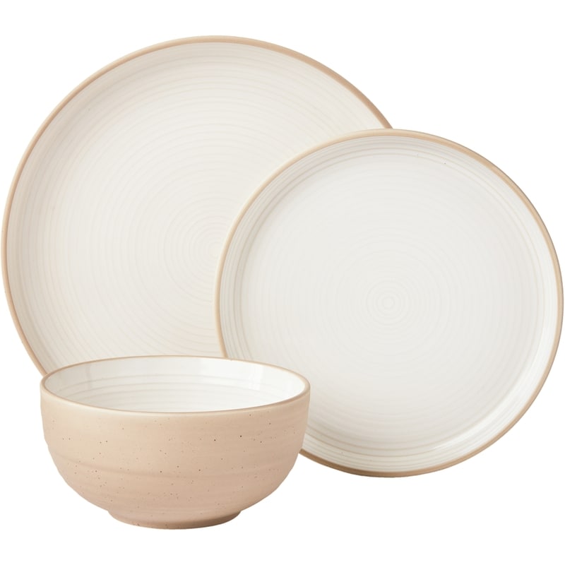 12-Piece Sand Dinnerware