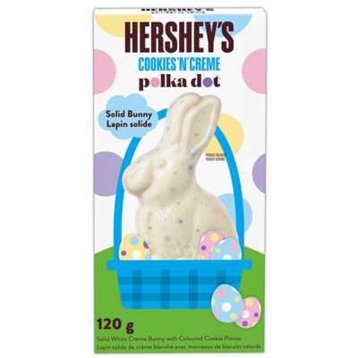 Hershey’s Lapin cookies 'n' creme polka dot 120 g, 5,83 $/100g
