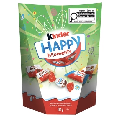 Kinder Happy Moments, Milk Chocolate Pieces, Easter Chocolate, 12 per bag 184 g, $3.80/100g