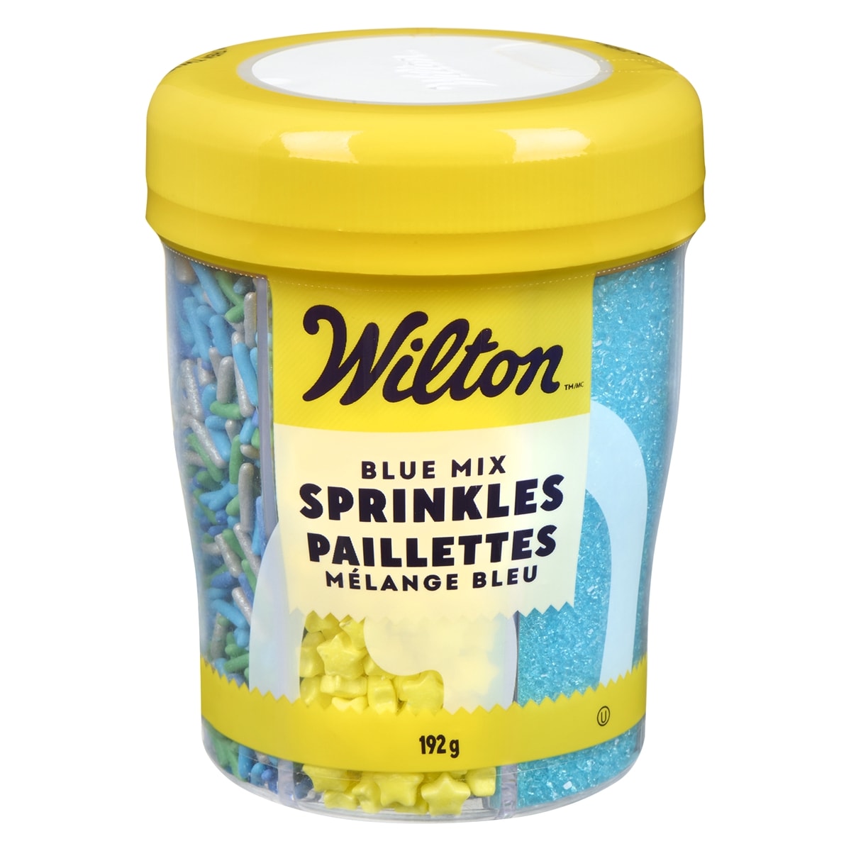 Wilton Blue, Yellow and Teal 6-Cell Sprinkle Mix, 6.77 oz. 192 g, $4.17/100g