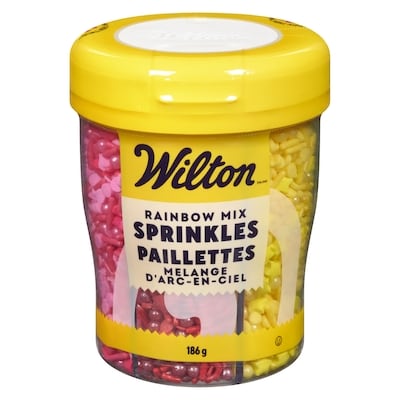Wilton 6-Cell Rainbow Medley Sprinkles Mix with Turning Lid, 185 g 186 g, $4.83/100g