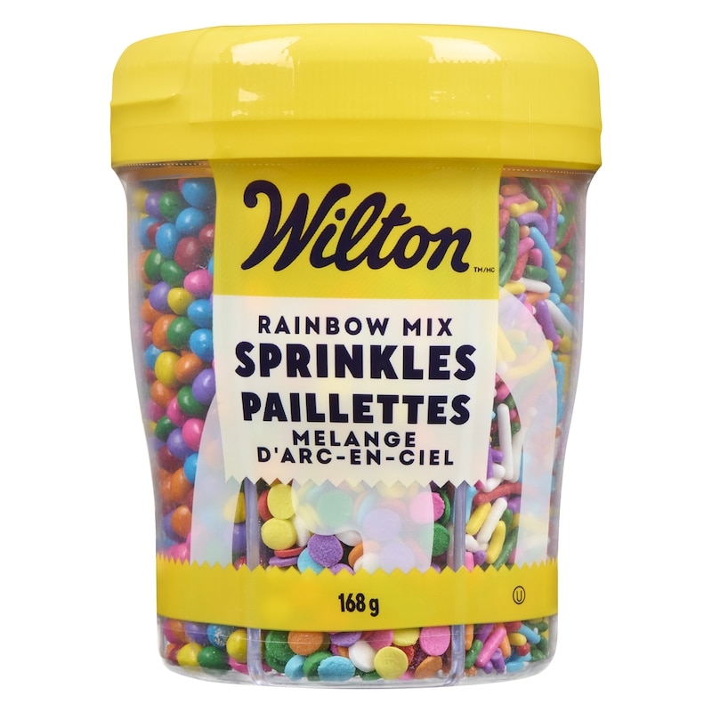 6-Cell Rainbow Sprinkles Mix with Turning Lid, 167 g