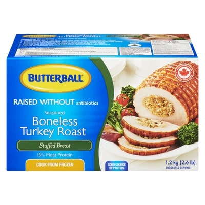Butterball Boneless Stuffed Turkey Ball Frozen 1.5 kg, $1.67/100g
