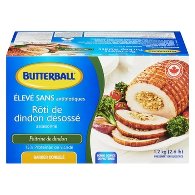 Butterball Dinde farcie désossée surgelée 1.5 kg, 1,67 $/100g