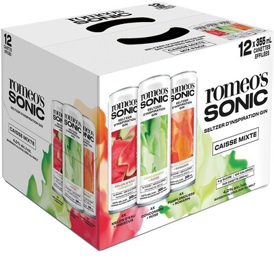 null Boisson Romeo Sonic, caisse mixte (Pièce d’identité requise au moment du ramassage) 12x355.0 ml, 0,61 $/100ml