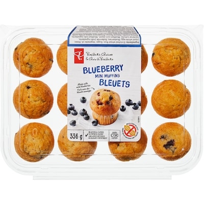 President's Choice Blueberry Mini Muffins 336 g, $2.08/100g