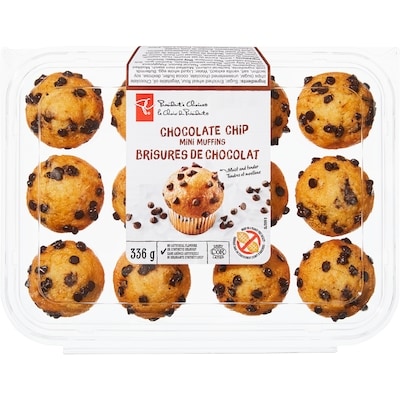 President's Choice Chocolate Chip Mini Muffins 336 g, $2.08/100g