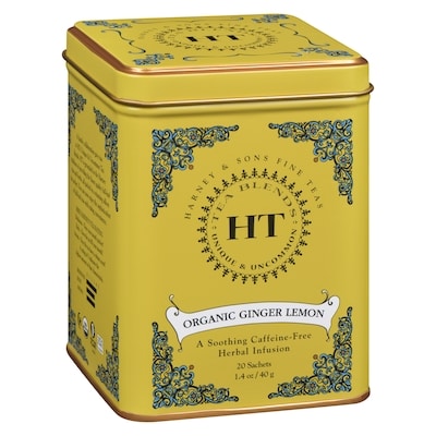 Ht Tea Blends Tea Sachets Organic Ginger Lemon