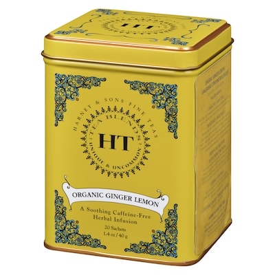 Ht Tea Blends Tea Sachets Organic Ginger Lemon