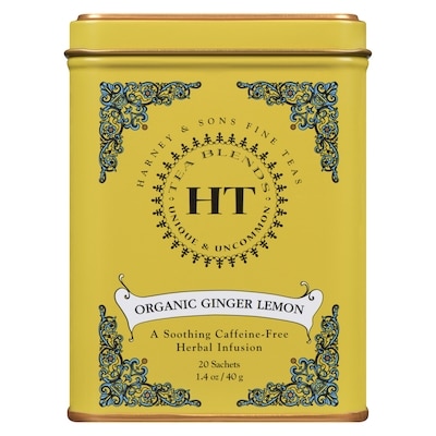 Ht Tea Blends Tea Sachets Organic Ginger Lemon