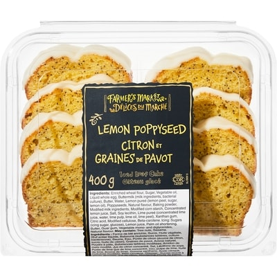Délices du Marché Gâteau glacé au citron et graines de pavot 400 g, 1,38 $/100g