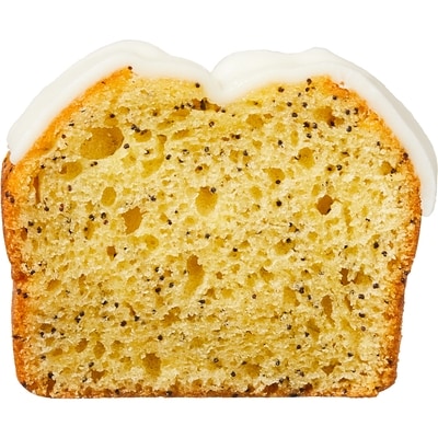 Gâteau glacé au citron et graines de pavot