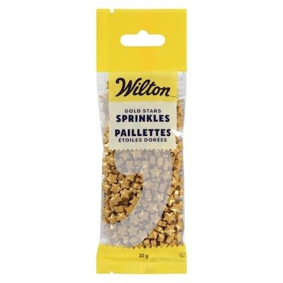 Wilton Gold Stars Sprinkles Pouch, 30 g 32 g, $5.59/100g