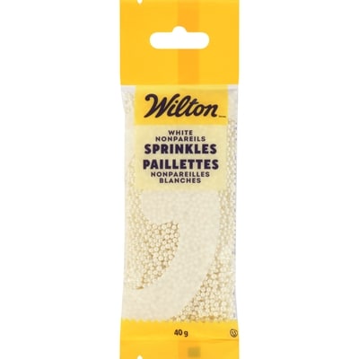 Wilton White Nonpareils Sprinkles Pouch, 40 g 40 g, $4.48/100g