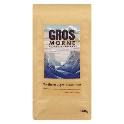 Gros Morne Ground Coffee Northern Light Roast 340 g, $5.00/100g