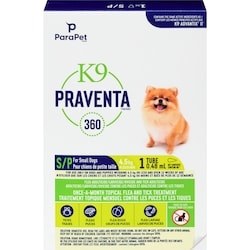 Topical Flea and Tick Treatment for Dogs up to 4.5kg, Single Dose