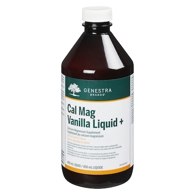Genestra Cal Mag Vanilla Liquid + Natural Vanilla Flavour 1 ea, $45.99/1ea