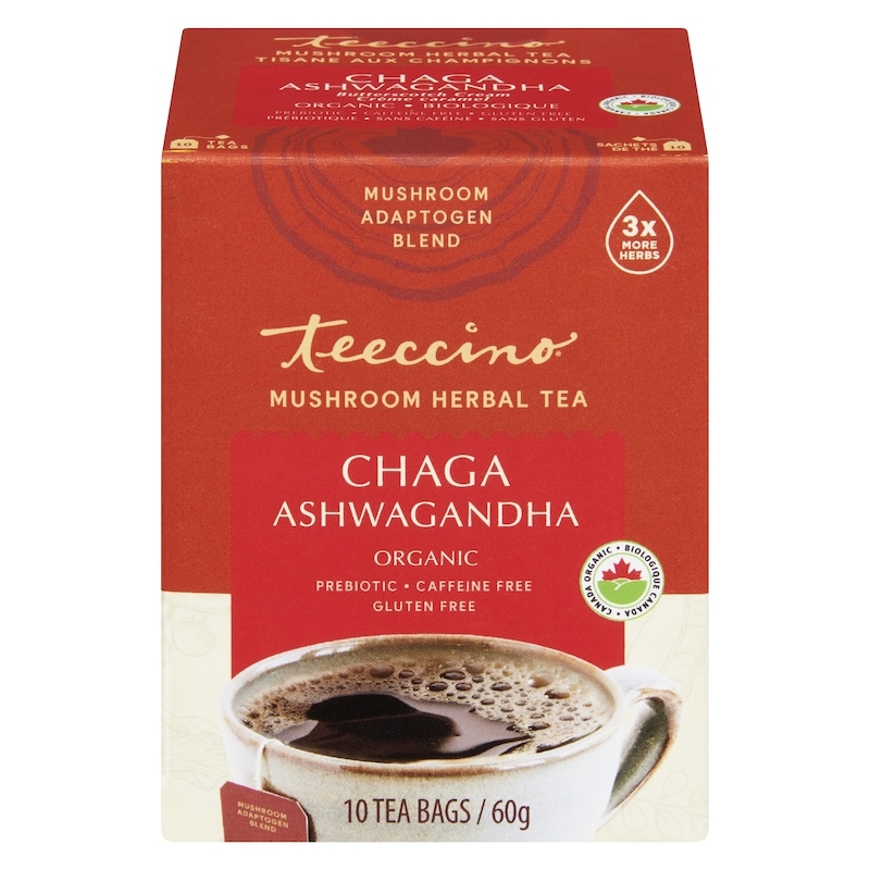 Mushroom Herbal Tea Chaga Ashwagandha Organic