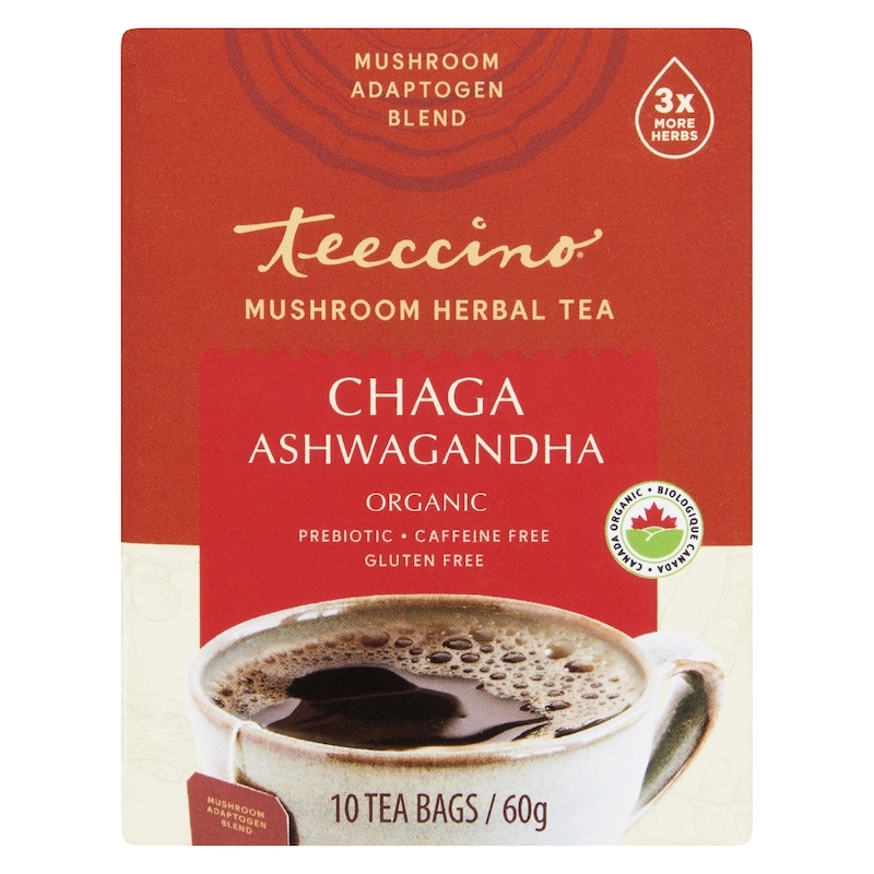 Mushroom Herbal Tea Chaga Ashwagandha Organic